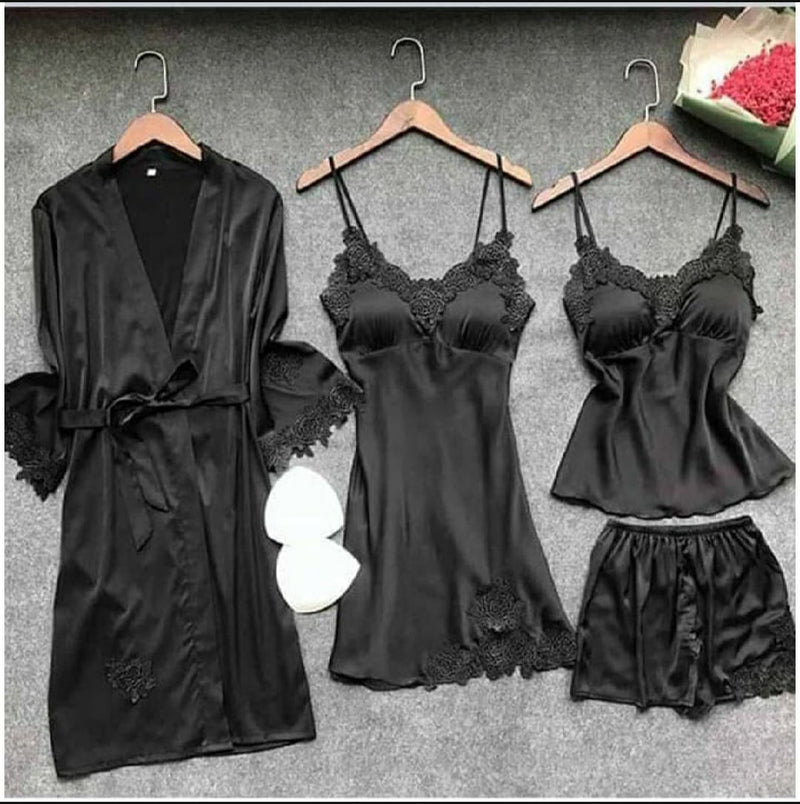 Night Dress Premium Quality Night Wear Honeymoon Bridal Set | 40% Off | Free Home delivery