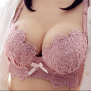 Pack of 2 Lace Floral Flower Printed Lingerie Adjustable And Comfortable Wireless Underwear