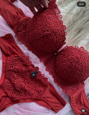 💎 Pack of 4 Royal Elegance – Full Lace Bra & Panty Set 💎