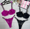 ✨ Pack of 2 | Victoria’s Secret Luxe Lace Net Bra And Panty Set ✨