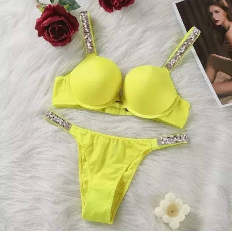 🌈 Pack of 2 | Victoria’s Secret Neon Glow Bra & Panty Set 🌈