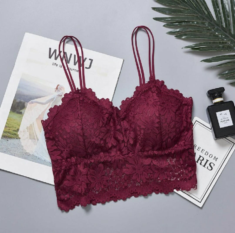 50% OFF SALE LIVE NOW | PACK OF 2 IMPORTED SOFT PADDED SPORTS NET BRA/ PUSHUP BRA